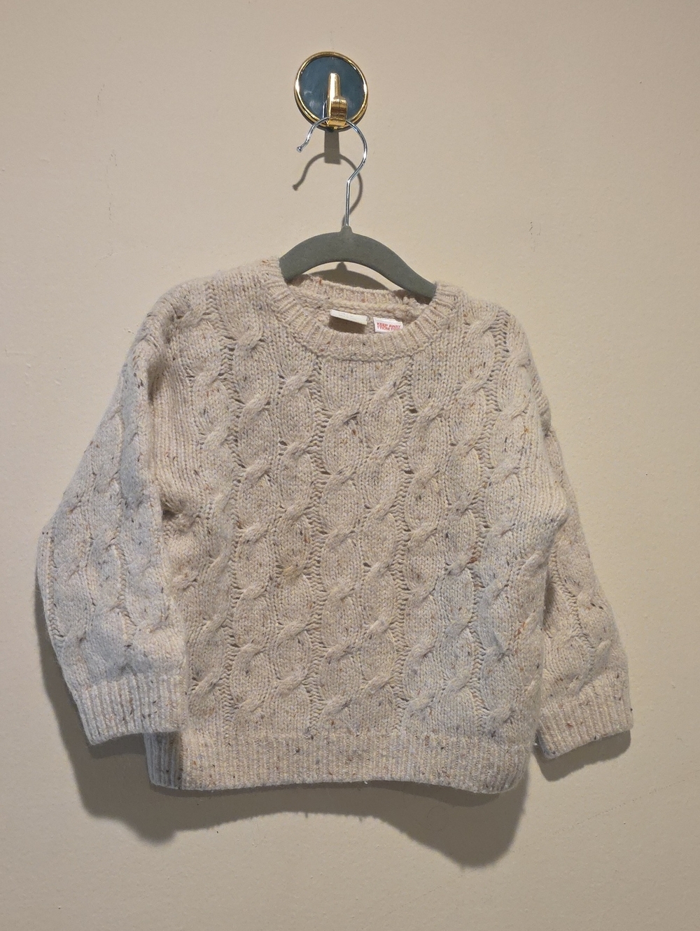 Zara Cozy Cable Knit Women's Sweater in Oatmeal 3 Years